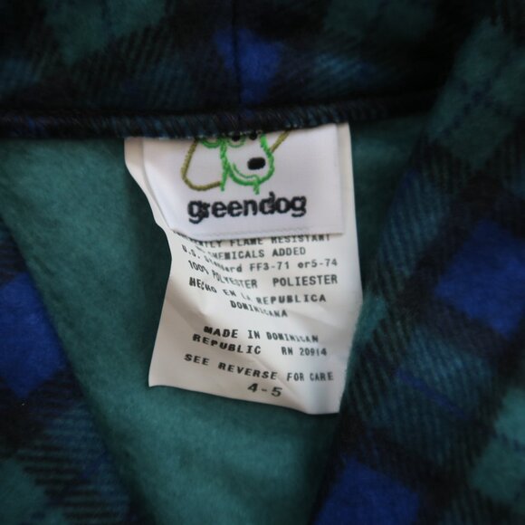 Greendog Boys Warm & Comfy Flannel Plaid Robe  Size 4-5  NWT - Picture 7 of 7